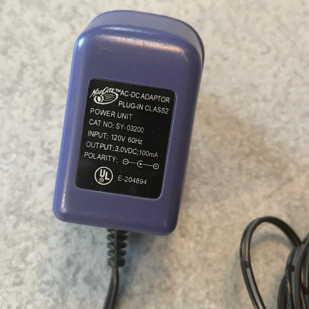 Genuine Mad Catz MadCatz SY-03200 SY03200 Power Supply 3.0VDC 100mA
